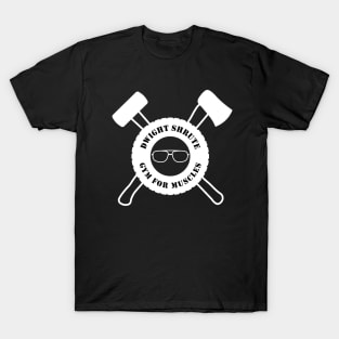 The Office – Dwight Schrute Gym For Muscles White T-Shirt